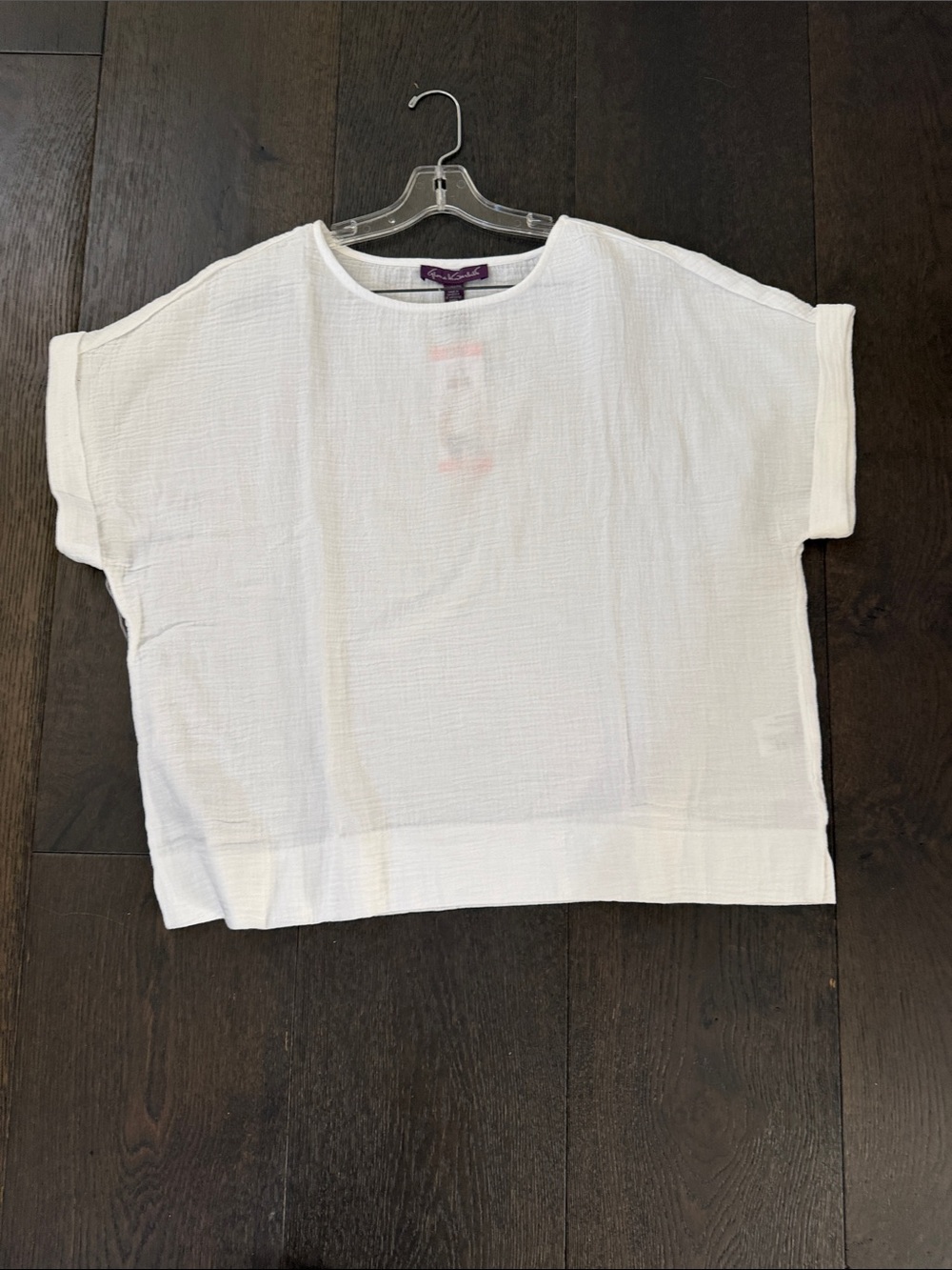 Gloria Vanderbilt white sleeveless gause cotton  top new size 2XL